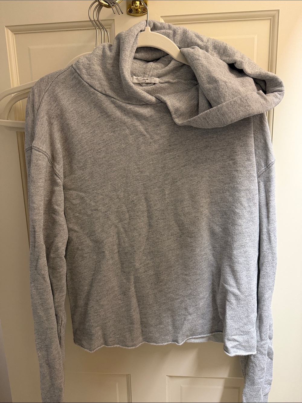 perfectwhitetee Light Gray Hooded Pullover